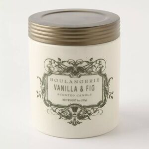 Anthropologie Boulangerie Vanilla & Fig Jar Candle / NWT